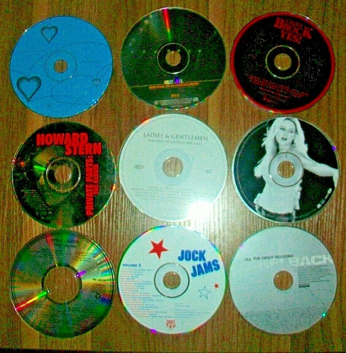 Lot Of 9 Misc CDs, Nickelback, Cyndi Lauper, Howard Stern, Chad Brock, Jewel for Sale