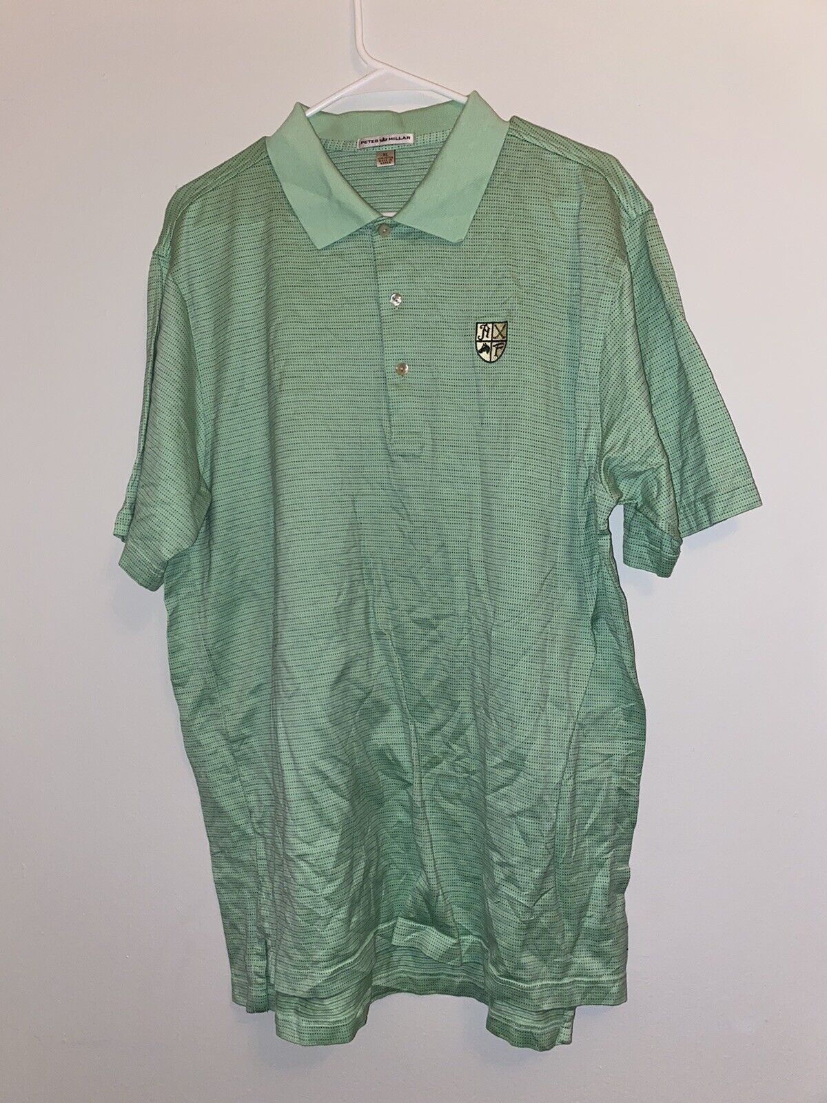 Lot of 2 Peter Millar S/S Shirts Polo Mens Sz XL Blue Green Golf Offers Accepted