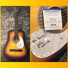 PSA Fleetwood Mac Band Bassist  * JOHN McVIE * Signed Acoustic Guitar COA picture
