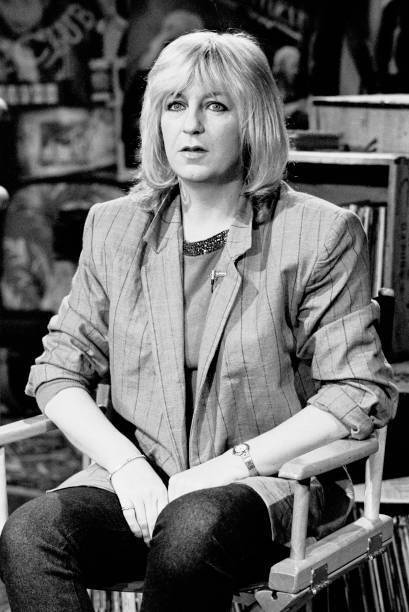 Christine McVie as she sits in a director's chair during an intervi Old Photo 2