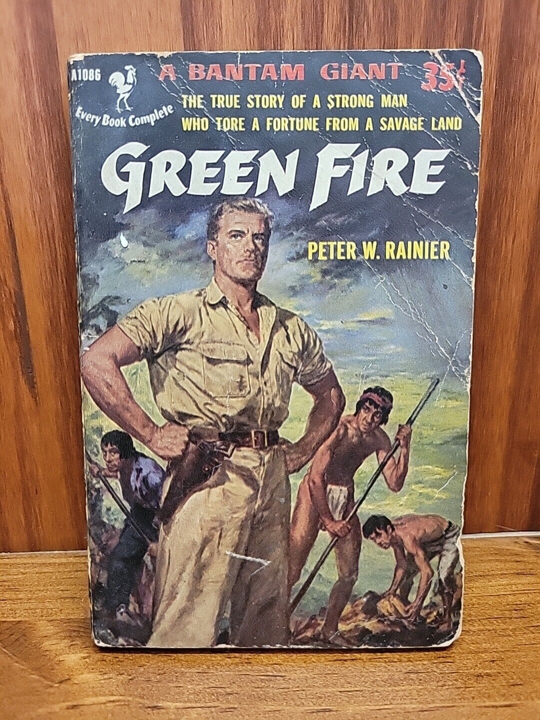 Green Fire Peter W. Rainier First Bantam Printing A1086 Rare