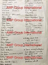 Tony Zemaitis Handwritten List of Artists Clients Dave Gilmour Peter Green Etc. picture