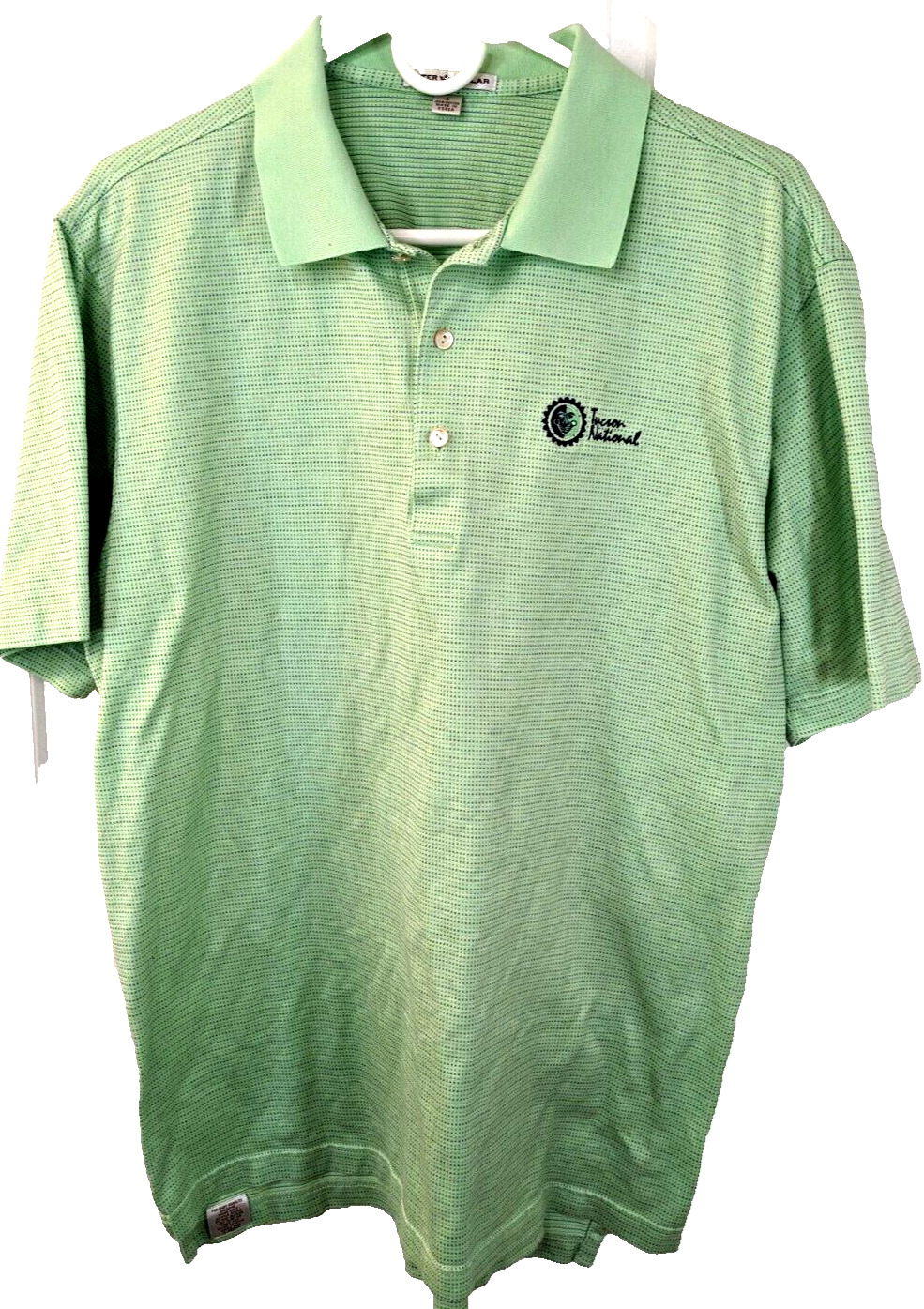 Peter Millar, Men\'s Polo shirt, green checks, size L