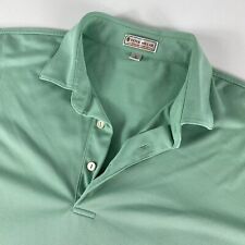 Peter Millar Polo Shirt Adult Large Summer Comfort Green Performance Golf Mens picture