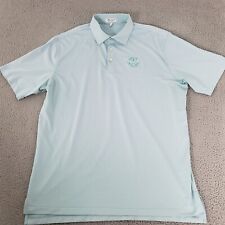 Peter Millar Summer Comfort Polo Shirt Mens Extra Large Green Striped Golf XL picture