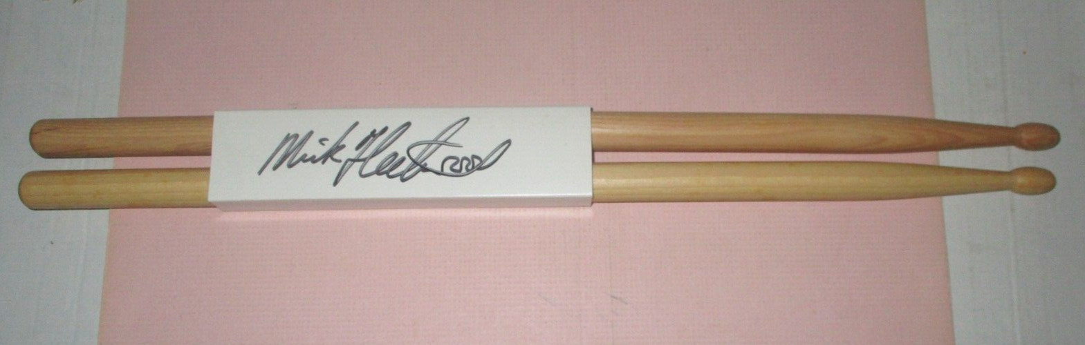 Mick Fleetwood Signed Drumsticks Wrap Fleetwood Mac Fame for Sale