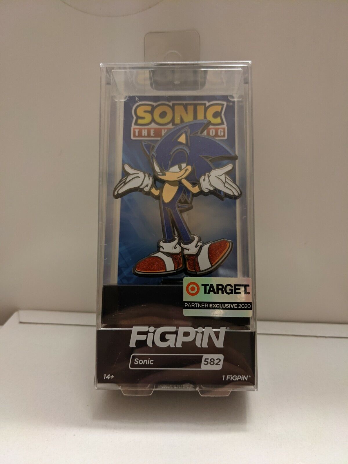 FiGPiN Sonic the Hedgehog 582 Glitter Sonic Target Exclusive 