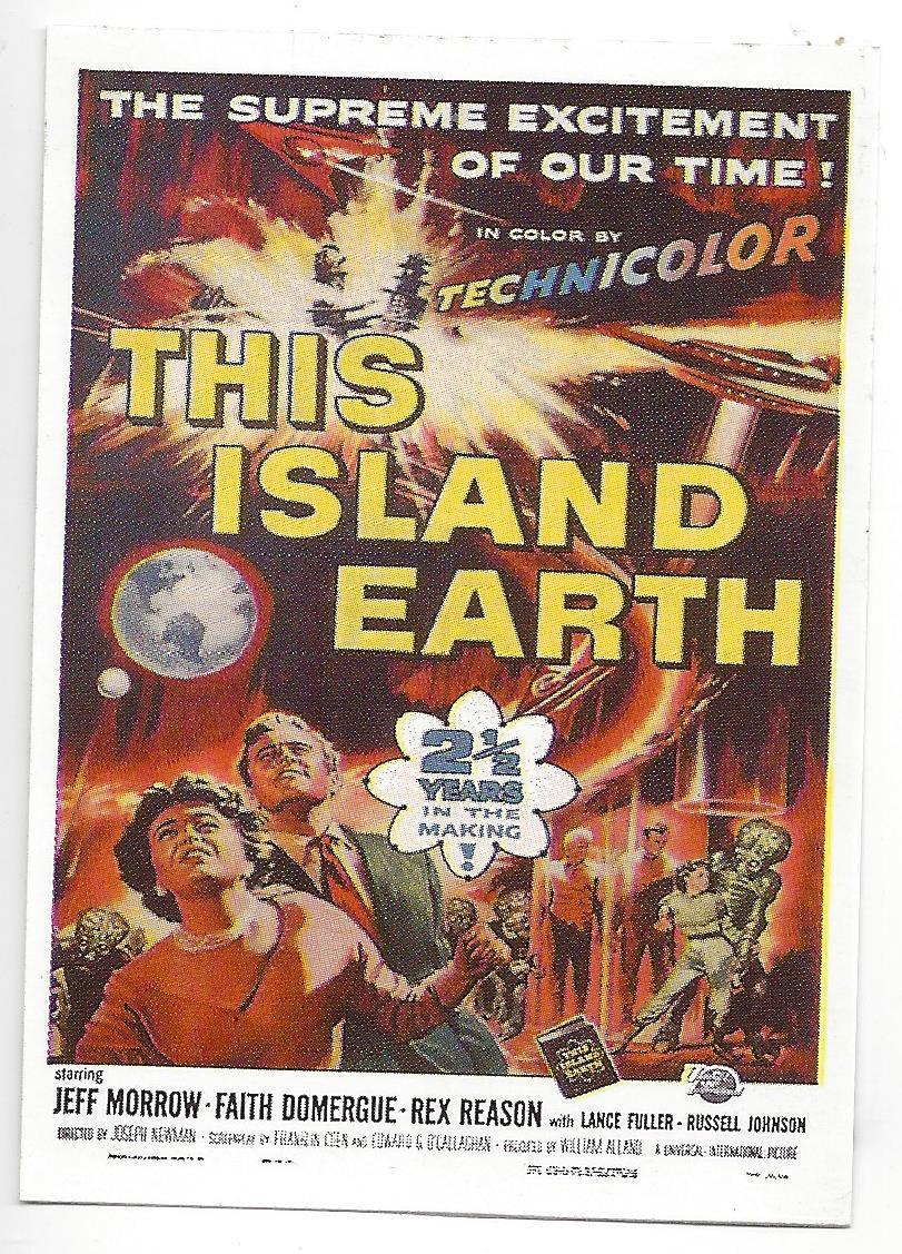 This Island Earth 1996 Universal Monsters Sticker Card S10