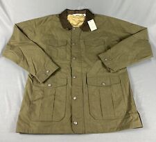 Peter Millar Jacket Crown Waxed Cotton Safari XL Green Cotton NWT MSRP $360 picture