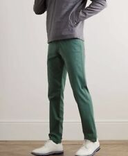 Peter Millar Crown Crafted Stretch 5-Pocket Pants Dark Green Sz 36x32 NWT Golf picture