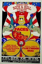 FACES / ROD STEWART / FLEETWOOD MAC 1972 HOLLYWOOD SPORTATORIUM POSTER NM 2 MNT picture