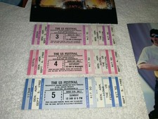 US FESTIVAL 1982 UNUSED TICKET SET TOM PETTY RAMONES GRATEFUL DEAD FLEETWOOD MAC picture