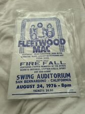 Fleetwood Mac Concert Poster 1976 - 22” x 14” w/ Firefall * Mint Condition picture