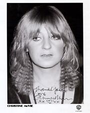 CHRISTINE McVIE Fleetwood Mac Keyboardist / Vocalist Signed 8x10 Photo reprint picture