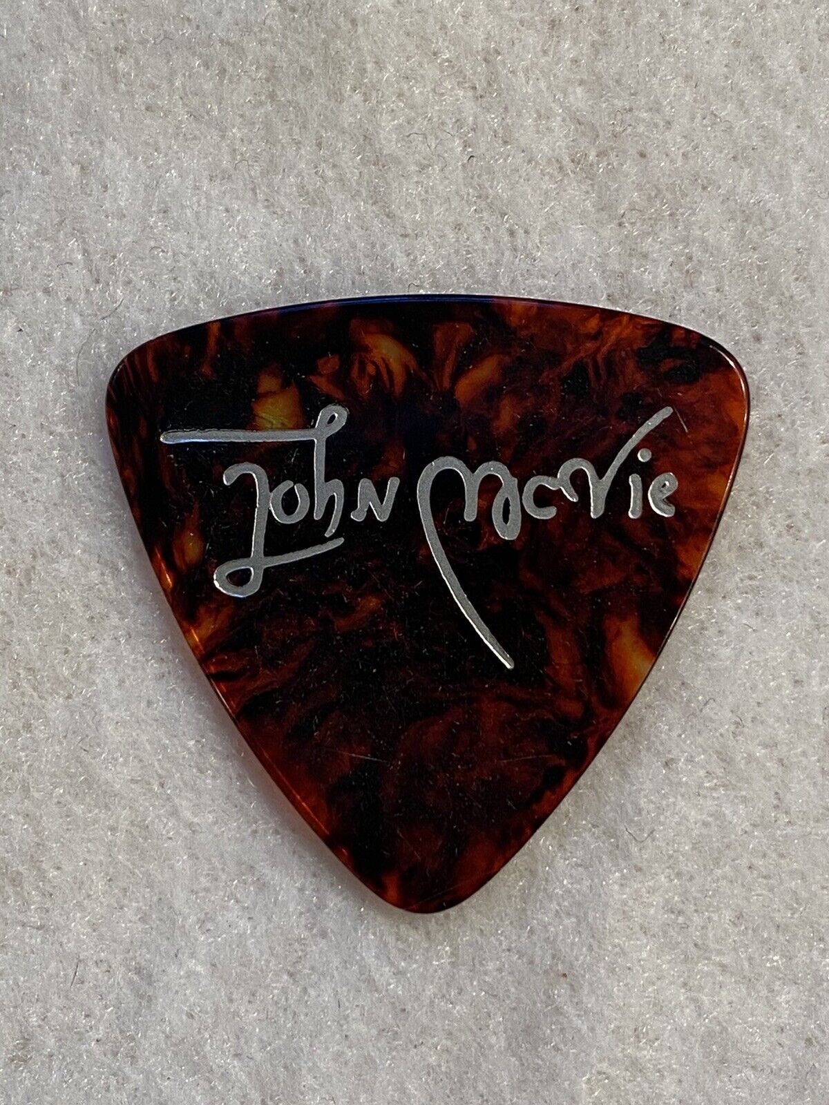 Fleetwood Mac John McVie Signature Tortoiseshell Brown 2004 Tour Guitar Pick