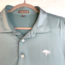 Peter Millar Polo Shirt Men XL Summer Comfort Golf TEAL Green picture