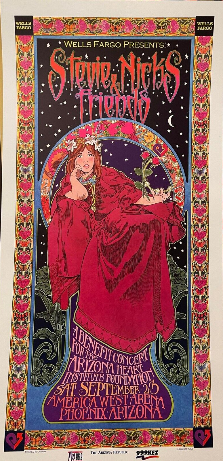 Stevie Nicks and Friends Concert Poster Arizona 2000 Don Henley Sheryl Crow  for Sale - Fleetwoodmac.net, image size:775x1600