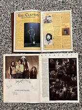 Vtg. 1979 Fleetwood Mac & Eric Clapton In Concert Program Books Signatures ~LOOK picture