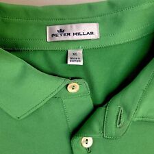 Peter Millar Green Polo Golf Shirt Men's Size XL Country Club Green NWoT picture