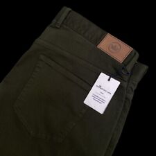 Peter Millar Crown Ultimate Sateen 5 Pocket Pants Olive Green 35x34 $158 picture