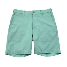 Peter Millar Chino Shorts Men’s Performance Casual Teal Green Size 30 *FLAWS* picture