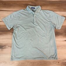 Peter Millar Polo Shirt Mens Medium Crown Crafted Green Short Sleeve Stretch picture