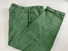 BIG & TALL Peter Millar Men's Green Cotton Chino Pants 40X29 $160 picture