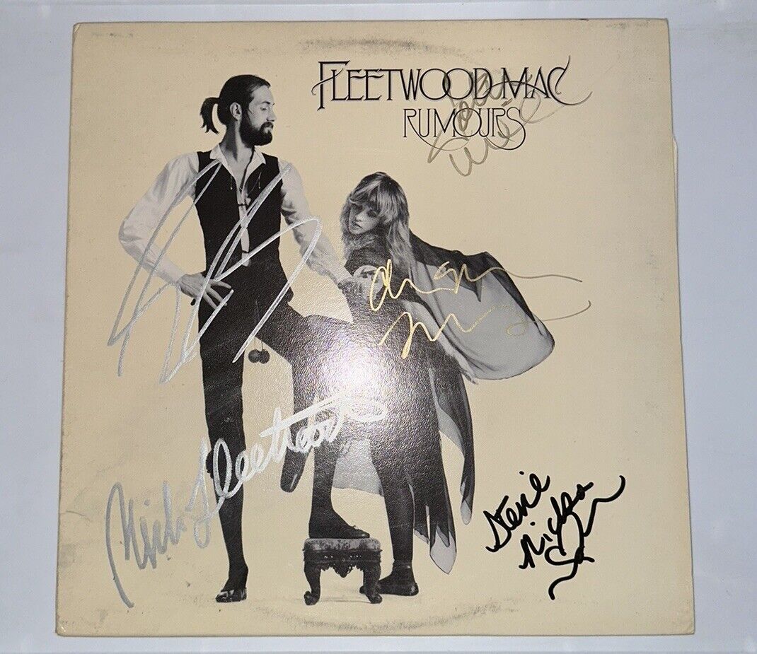 Fleetwood Mac Signed LP Rumors 1977 5 Musicians Christine Mcvie