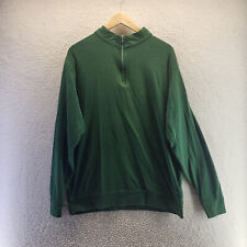 Peter Millar Sweater Mens Extra Large Green 1/4 Zip Pullover Long Sleeve picture