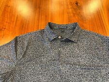 Peter Millar Shirt Mens Medium Blue Crown Crafted Short Sleeve Golf Polo M picture