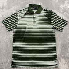 Peter Millar Shirt Mens Medium Green Summer Comfort Polo Stripe Golf Performance picture