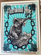FLEETWOOD MAC Fiserv Milwaukee WI OCT 28th 2018 SIGNED S/N AE #/50 Poster Print picture