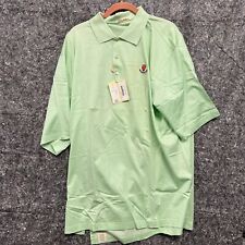Peter Millar Collared Shirt Men XL Green 1891 Shinnecock Gold Casual Summer picture