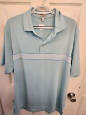 Peter Millar Summer Comfort All Over Print Golf Polo Shirt Size Large picture