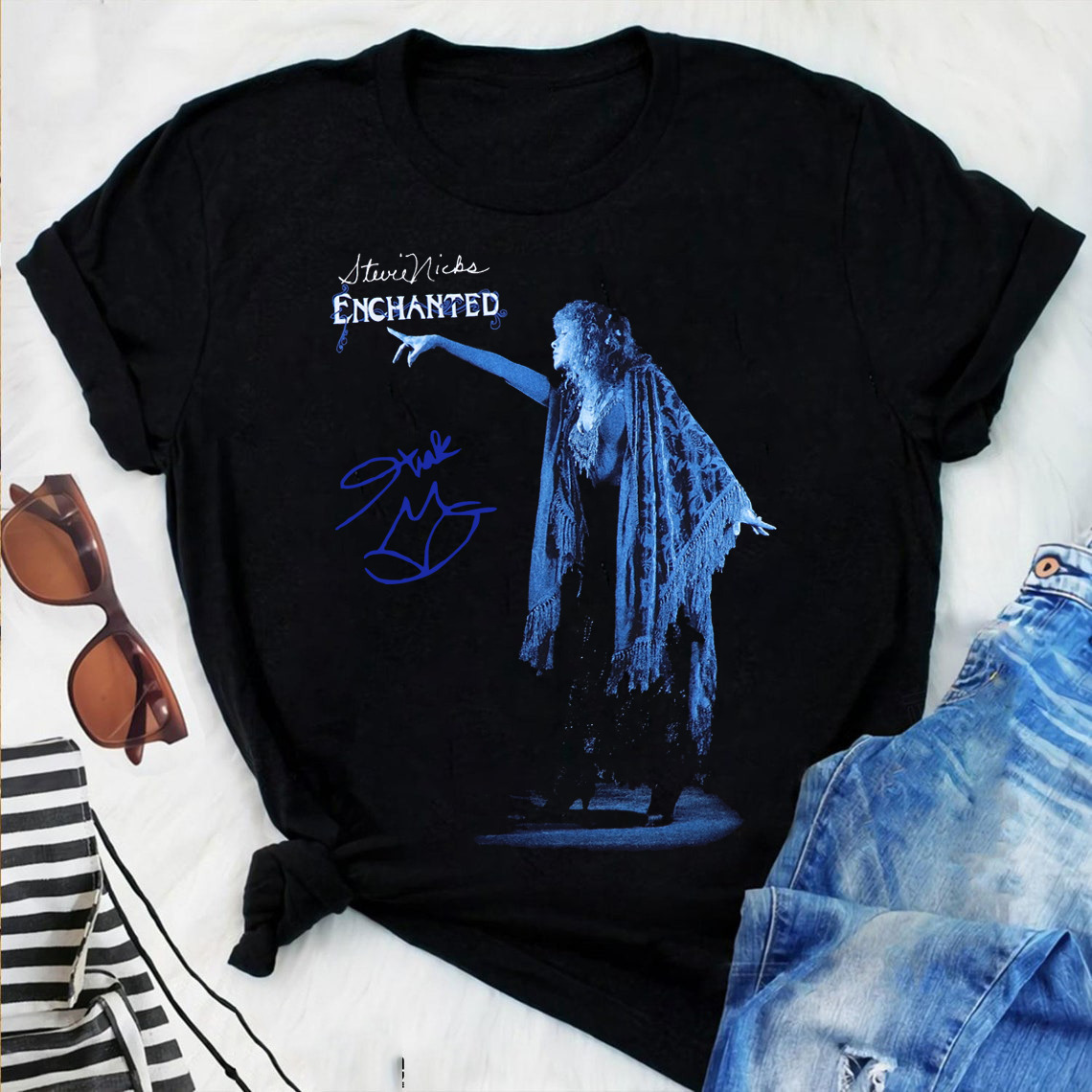 Rare  1998 Stevie Nicks Enchanted Tour Shirt Full Size LLL59