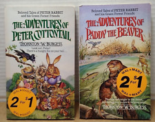 Peter Cottontail & His Green Forest Friends by Thornton W. Burgess - (2) Vtg PB picture