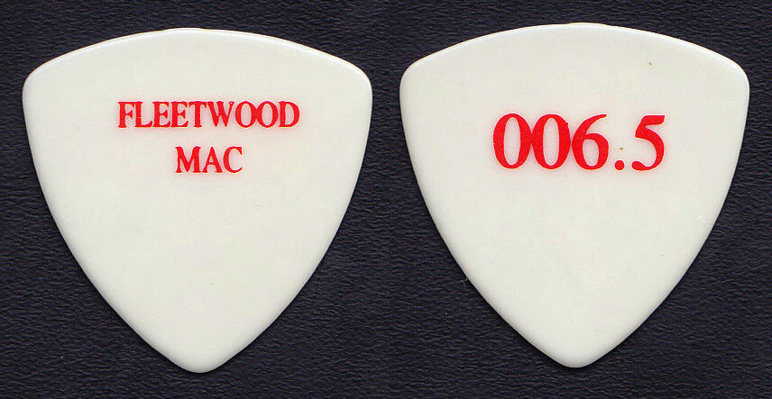 Fleetwood Mac John McVie White/Red 006.5 Bass Guitar Pick - 2004 Tour