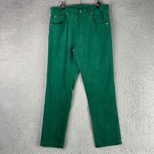 Peter Christian Corduroy Pants Mens 34x29 Emerald Green Dress Chino Trousers picture