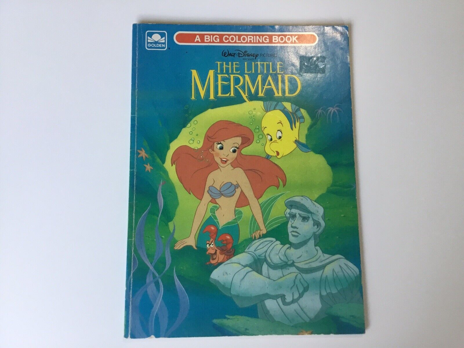 Little Mermaid (Big Coloring Book; 1989) Golden Books : Retro Reprints