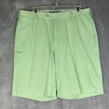 Peter Millar Golf Shorts Men’s 34 Mint Green Flat Front Pima Cotton 34x9  Twill picture
