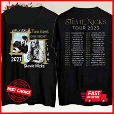 Stevie Nicks Shirt, Billy Joel Stevie Nick men Black T-Shirt S-3XL Q6985 picture