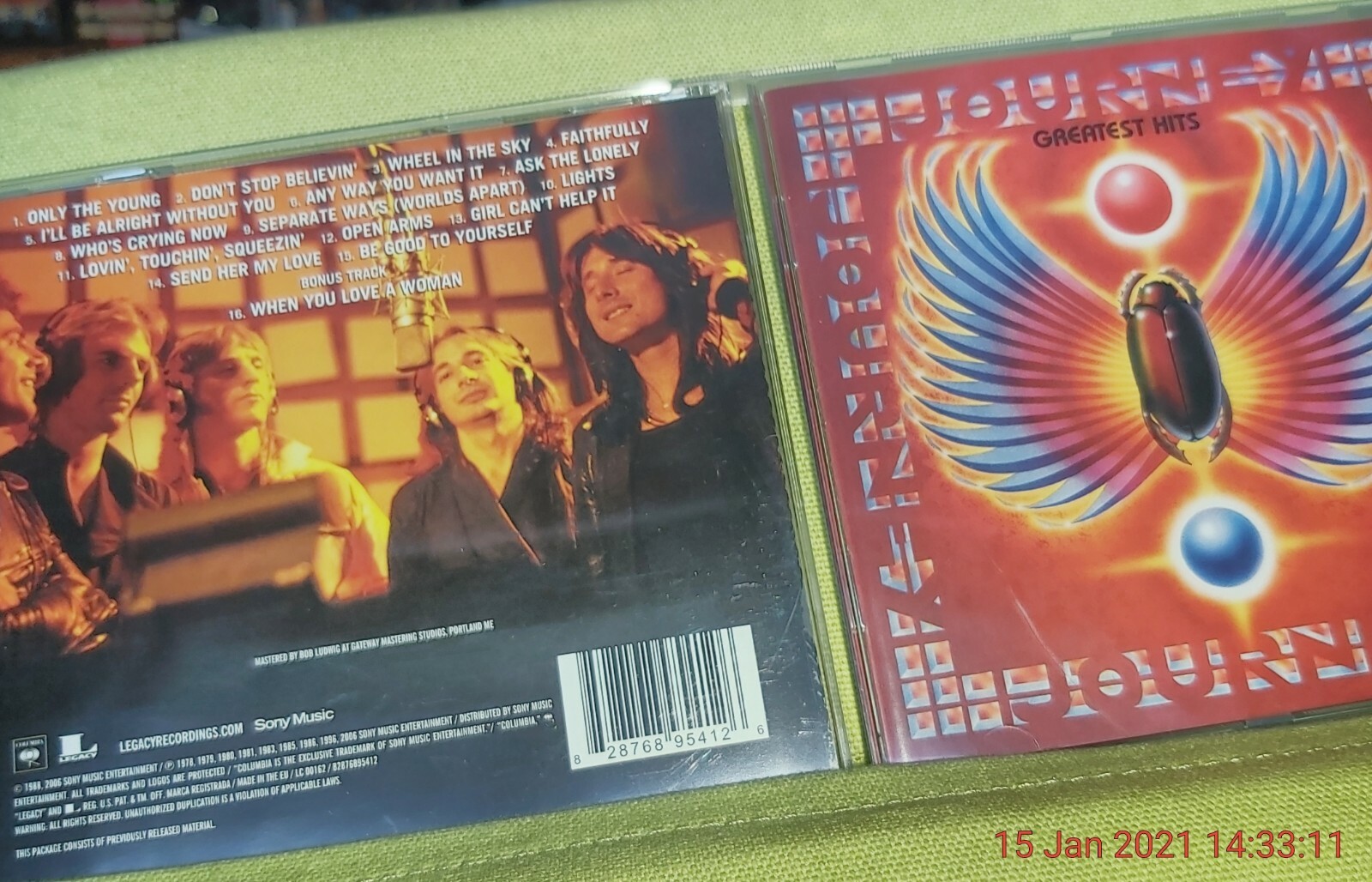 Journey Greatest Hits Steve Perry CD '88 AOR Heaven Melodic Rock