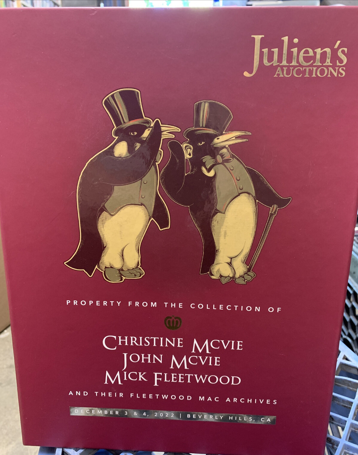 JULIEN\'S Auction FLEETWOOD MAC McVie 3 Catalog BOX SET December 2022