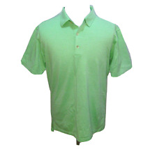 PETER MILLAR Men's (Size Large) Green Short Sleeve Golf Polo Shirt 100% Cotton picture