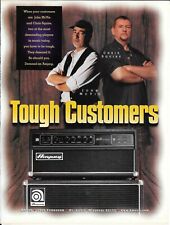 AMPEG AMPS - Chris Squire & John McVie  - 1998 Print Advertisement picture