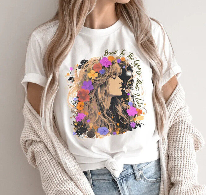 Stevie Nicks Shirt Gypsy That I Was Retro Stevie Nicks T-Shirt Wildflower Unisex