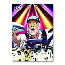Mick Fleetwood Mac Headliner Sketch Card Limited 04/30 Dr. Dunk Signed picture