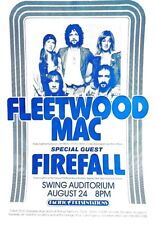 FLEETWOOD MAC / FIREFALL 1976 SWING AUDITORIUM 2nd PRINTING POSTER / NMT 2 MINT picture