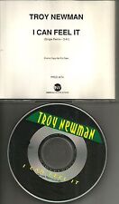 TROY NEWMAN I can Feel REMIX PROMO CD single w/ Billy Burnette Nicolette Larson picture