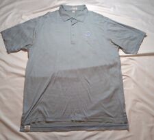 Peter Millar Shirt Mens XL Purple Green Stripe Polo Short Sleeve Golf Cotton picture